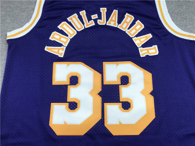 Men's Los Angeles Lakers Kareem Abdul-Jabbar Hardwood Classics Swingman Jersey