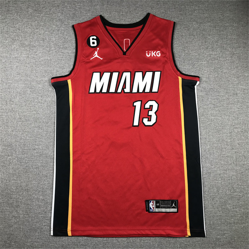 Men's Miami Heat Bam Adebayo Red 2022/23 Swingman Jersey - Statement Edition