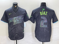 Men's Tampa Bay Rays Yandy Diaz Charcoal 2024 City Connect Limited Player Jersey