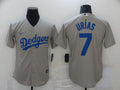 Men's Los Angeles Dodgers Julio Urias Gray Replica Baseball Jersey