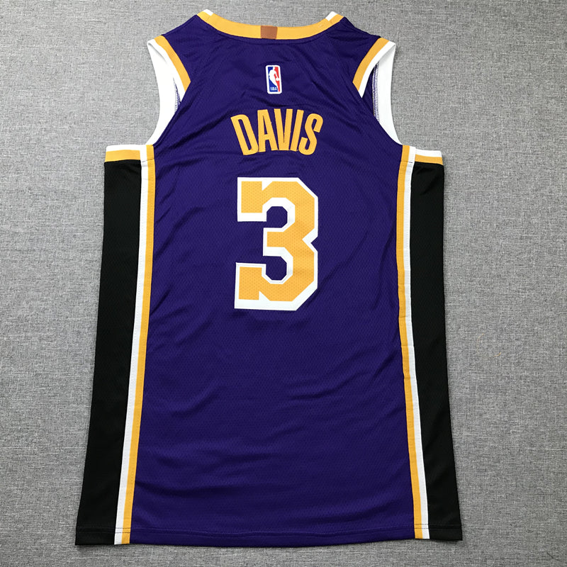 Men's Los Angeles Lakers Anthony Davis Purple Swingman Jersey