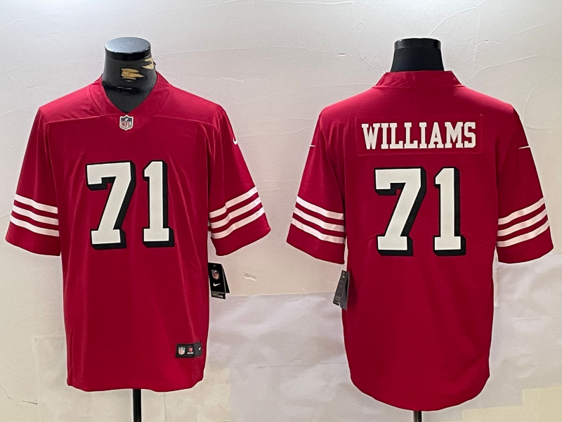 Men's San Francisco 49ers Trent Williams Scarlet Player Game Jersey