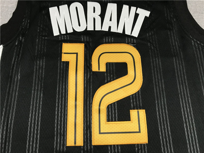 Men's Memphis Grizzlies Ja Morant Black 2020/21 Swingman Jersey - City Edition