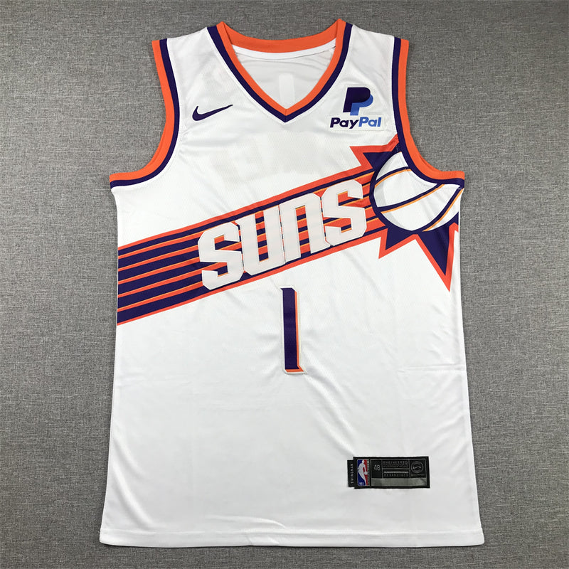 Men's Phoenix Suns Devin Booker White 2023/24 Fast Break Replica Jersey - Association Edition