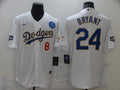 Men's Los Angeles Dodgers Kris Bryant -24 White Alternate Game Jersey