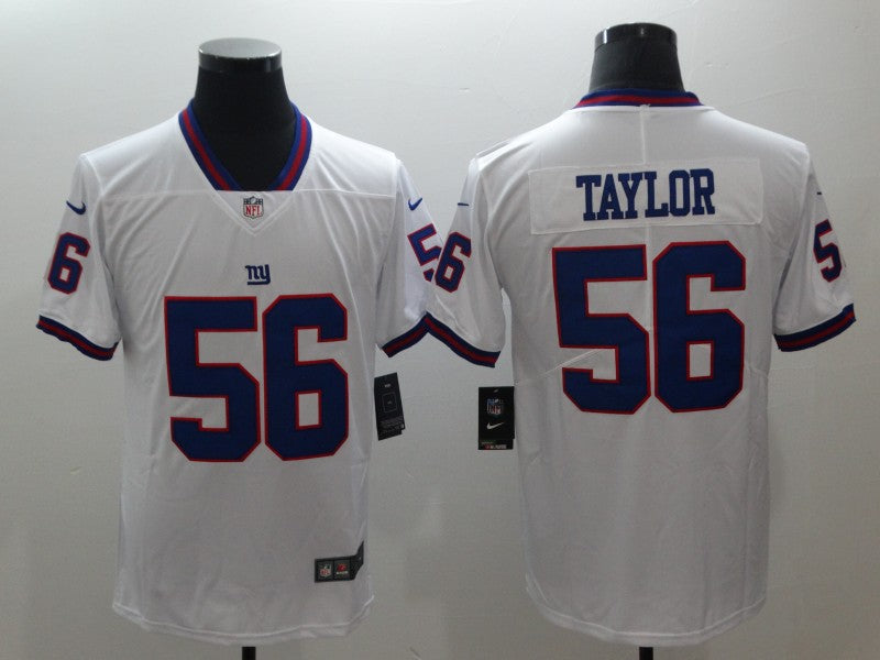 Men's New York Giants Lawrence Taylor White Game Player Jersey