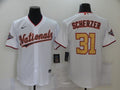 Men's Washington Nationals Max Scherzer White Fashion Stitched Jersey