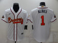 Men's Atlanta Braves Ozzie Albies White Replica Game Jersey