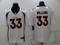 Men's Denver Broncos Javonte Williams White Game Jersey