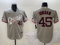 Men's Chicago White Sox Michael Jordan Gray Stitched Jersey