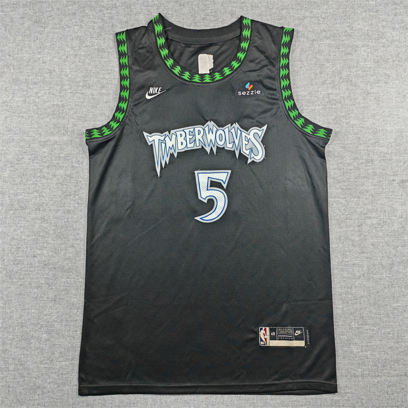Men's Minnesota Timberwolves Anthony Edwards Black Swingman Jersey