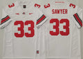 Men's Ohio State Buckeyes Jack Sawyer White Player Game Jersey