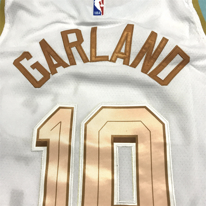 Men's Cleveland Cavaliers Darius Garland White Swingman Jersey - City Edition