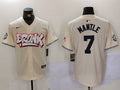 Men's New York Yankees Mickey Mantle Cream Limited Player Jersey