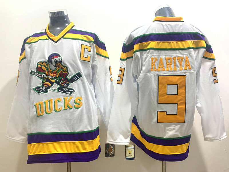 Men's Anaheim Ducks Paul Kariya White Breakaway Jersey