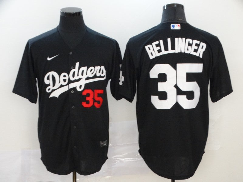Men's Los Angeles Dodgers Cody Bellinger Black Stitched Jersey