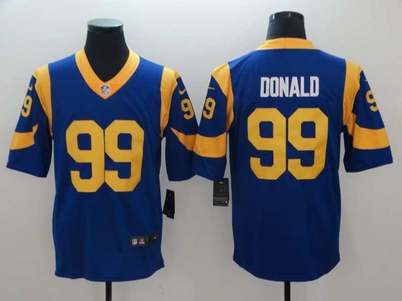 Men's Los Angeles Rams Aaron Donald Blue Game Jersey
