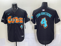 Men's Chicago Cubs Pete Crow-Armstrong Black Replica Team Jersey