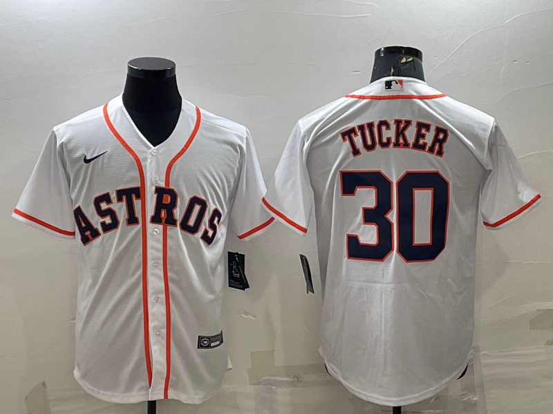 Men's Houston Astros Kyle Tucker White Home Official Replica Player Jersey