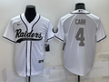 Men's Las Vegas Raiders Derek Carr White Player Jersey Joint Edition