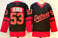 Men's Detroit Red Wings Moritz Seider Fanatics Black Player Game Jersey