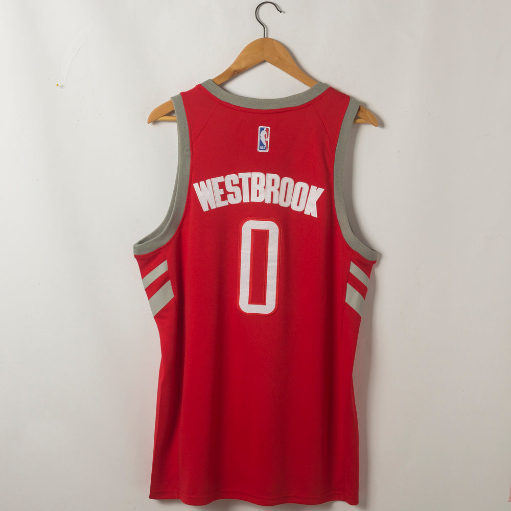Men's Houston Rockets Russell Westbrook Red Classics Swingman Jersey