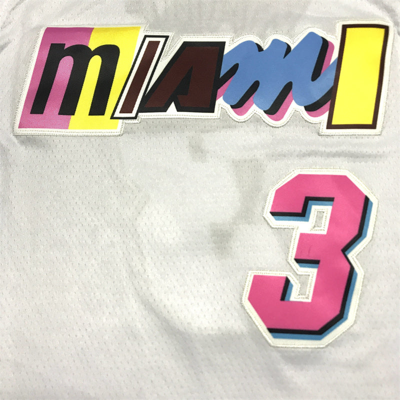 Men's Miami Heat Dwyane Wade White Swingman Jersey - City Edition