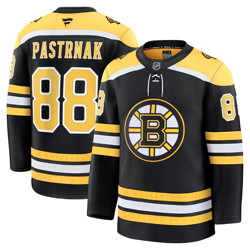 Men's Boston Bruins David Pastrnak Fanatics Black Jersey