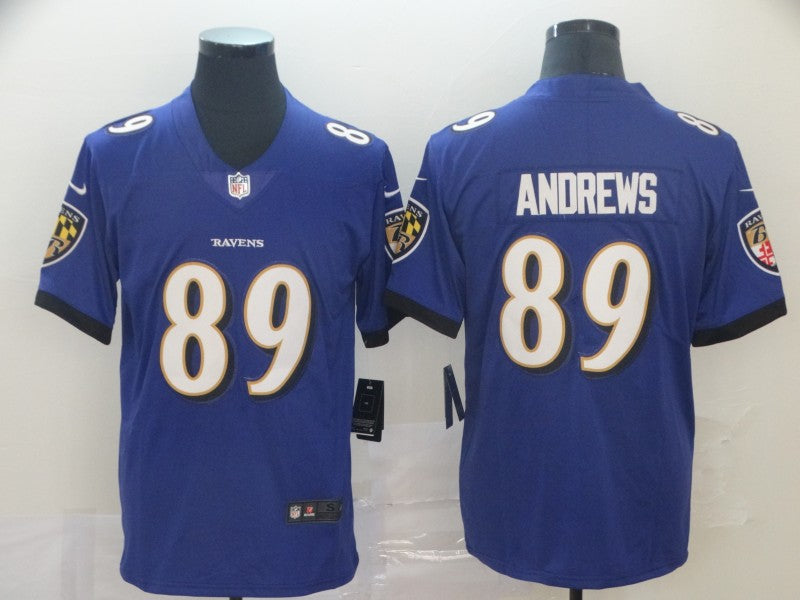 Men's Baltimore Ravens Mark Andrews Purple Game Player Jersey