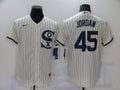 Men's Chicago White Sox Michael Jordan Beige Replica Baseball Jersey