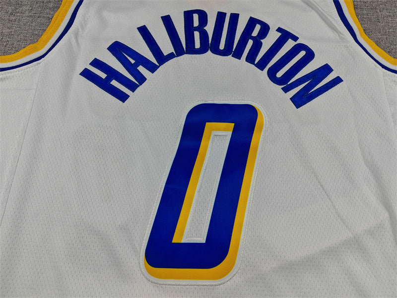 Men's Indiana Pacers Tyrese Haliburton White 2025/26 Swingman Jersey - City Edition