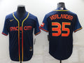 Men's Houston Astros Justin Verlander Navy Space City Jersey