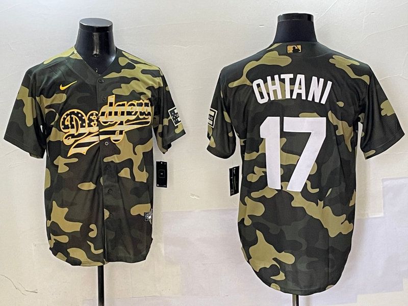 Men's Los Angeles Dodgers Shohei Ohtani Camouflage Replica Player Jersey