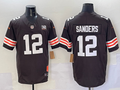 Men's Cleveland Browns Shedeur Sanders Brown 2025 NFL Draft Game Jersey