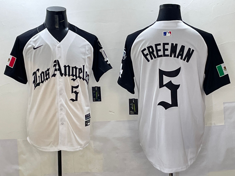 Men's Los Angeles Dodgers Freddie Freeman White Team Game Player Jersey