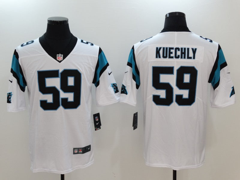 Men's Carolina Panthers Luke Kuechly White Game Jersey