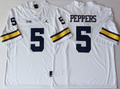 Men's Michigan Wolverines Jabrill Peppers White Alumni Player Game Jersey