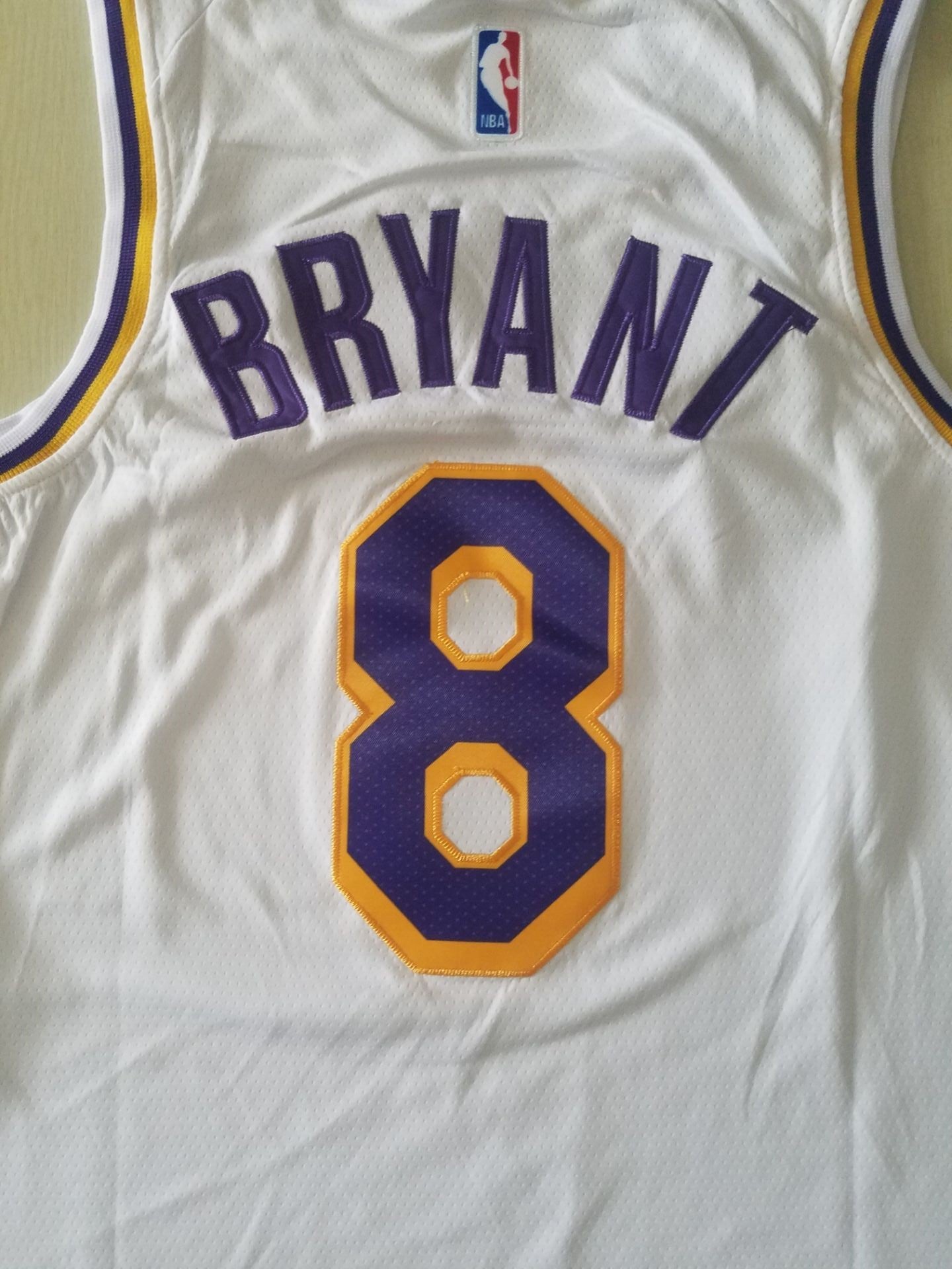 Men's Los Angeles Lakers Kobe Bryant White Swingman Player Jersey