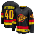 Men's Vancouver Canucks Elias Pettersson Fanatics Black Alternate Player Jersey