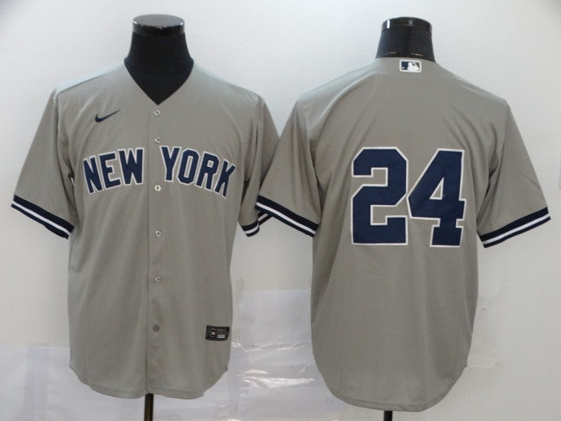 Men's New York Yankees Gary Sanchez Gray Replica Player Name Jersey