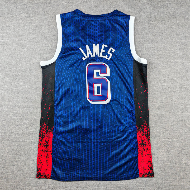 Men's 2024 USA Dream Team LeBron James Navy Authentic Player Jersey