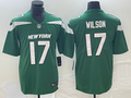 Men's New York Jets Garrett Wilson Green Player Game Jersey