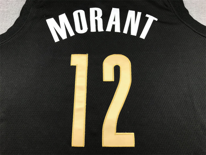 Men's Memphis Grizzlies Ja Morant Black 2023/24 Swingman Jersey - City Edition