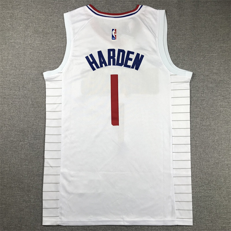 Men's LA Clippers James Harden White Swingman Jersey - Association Edition