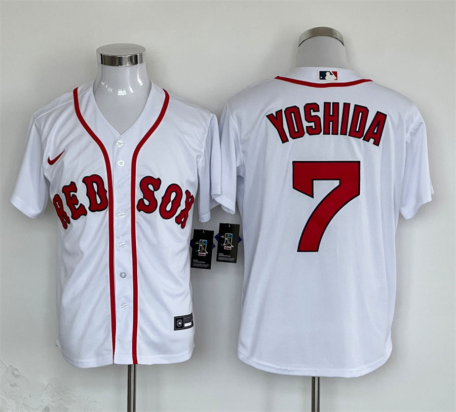 Men's Boston Red Sox Masataka Yoshida White Replica Player Jersey