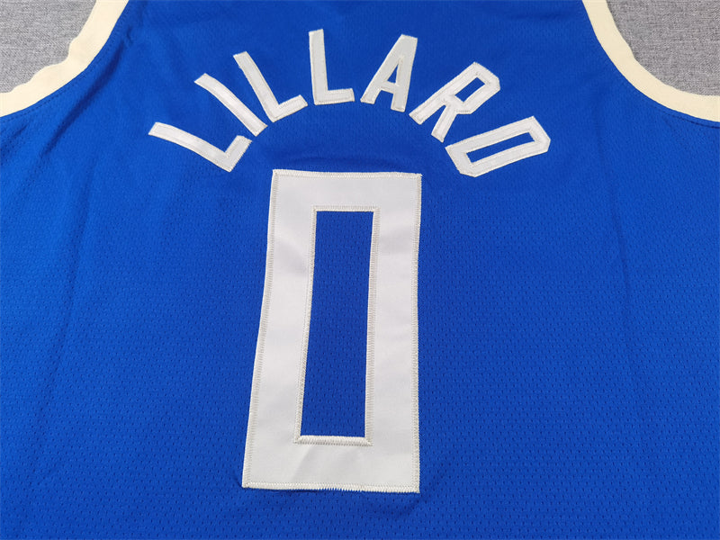 Men's Milwaukee Bucks Damian Lillard Royal 2024/25 Swingman Player Jersey - City Edition