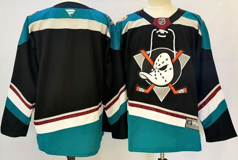Men's Anaheim Ducks Fanatics Black Player Blank Jersey