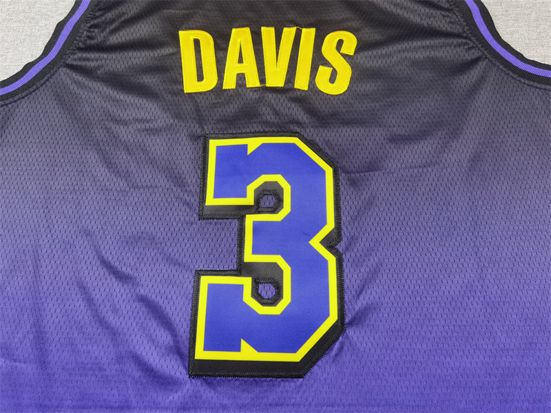 Men's Los Angeles Lakers Anthony Davis Purple 2024/25 Swingman Jersey - City Edition
