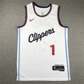 Men's LA Clippers James Harden White Swingman Player Jersey