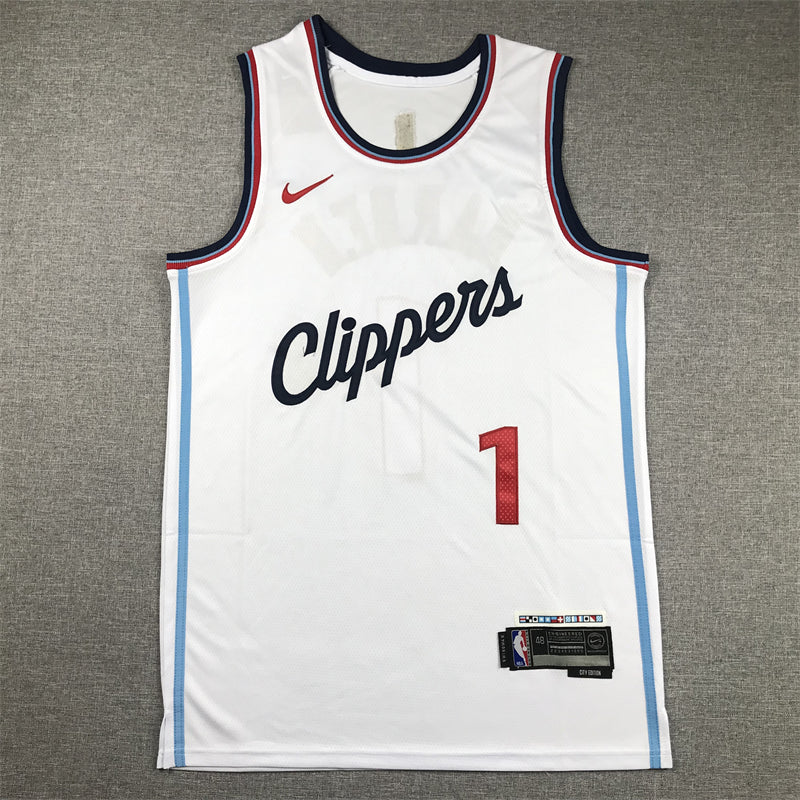 Men's LA Clippers James Harden White Swingman Player Jersey